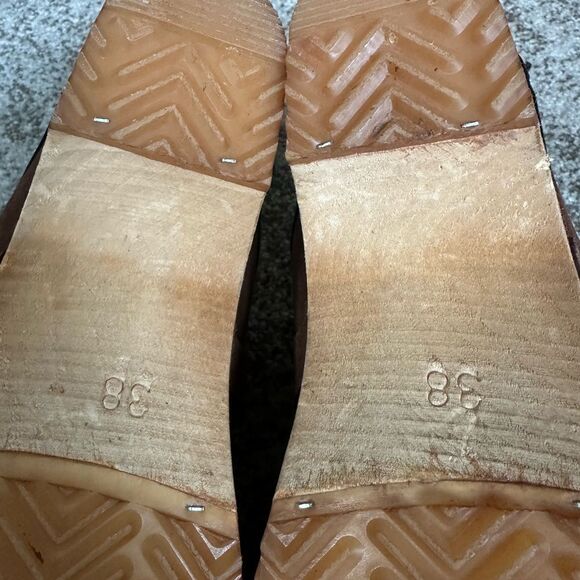 Buxa Brown Suede Women’s Clogs 38/7 - Picture 9 of 9